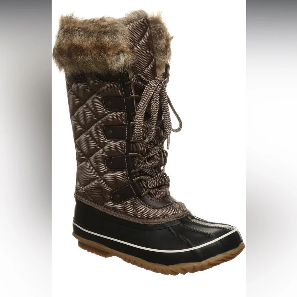 New Bearpaw Mckinley Women's Insulated Tall Winter Boots Water Proof Size 5
